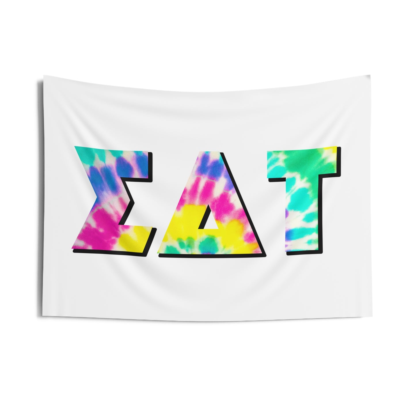 Sigma Delta Tau Tie Dye Wall Flag Sorority Home Decoration for Dorms & Apartments