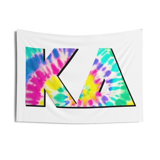 Kappa Delta Tie Dye Wall Flag Sorority Home Decoration for Dorms & Apartments