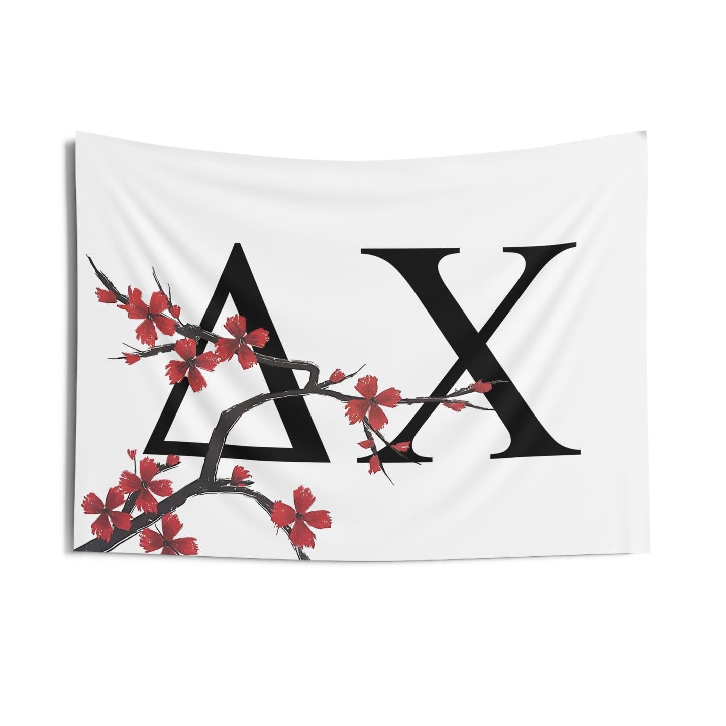 Delta Chi Wall Flag with Tree Blossoms Fraternity Home Decoration for Dorms & Apartments