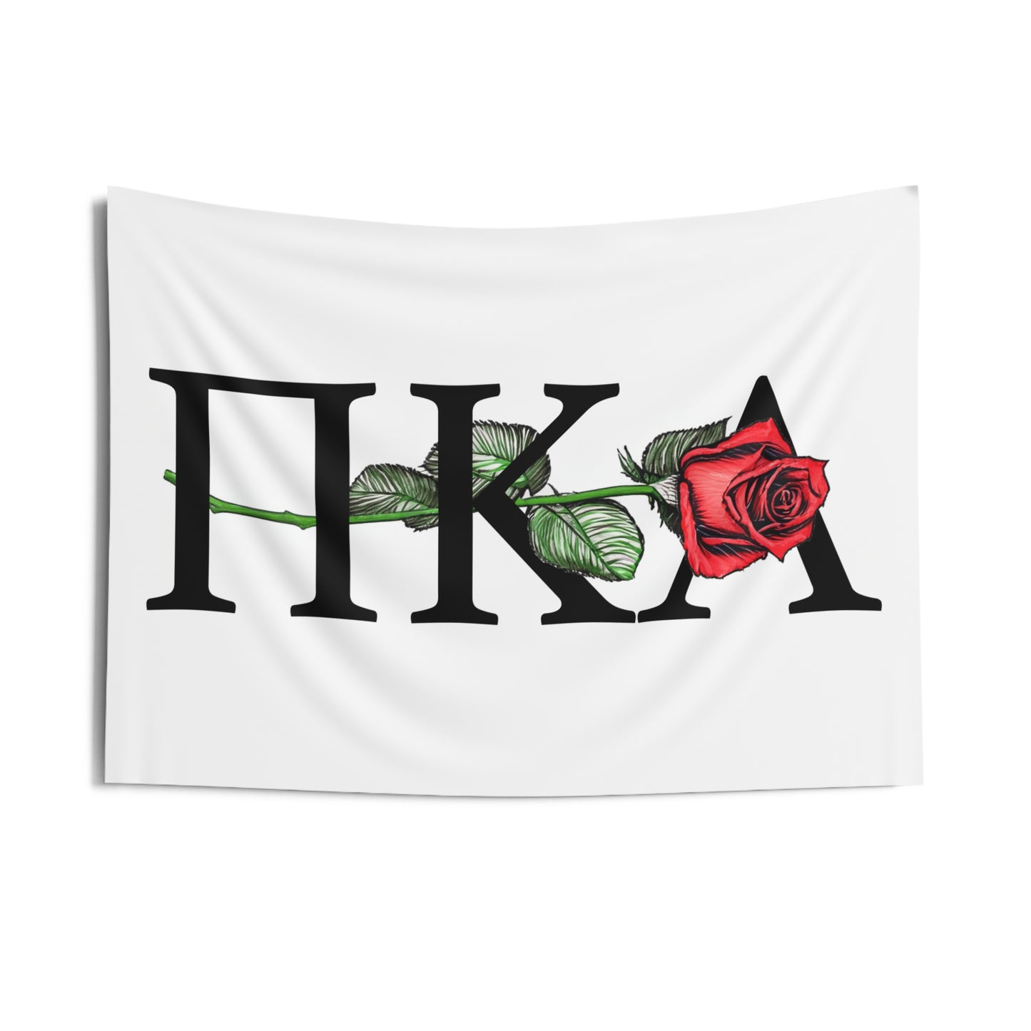 Pi Kappa Alpha Wall Flag with a Rose Sorority Home Decoration for Dorms & Apartments