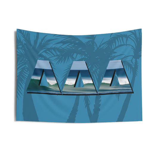 Tri Delta Wall Flag with Ocean Waves Sorority Home Decoration for Dorms & Apartments