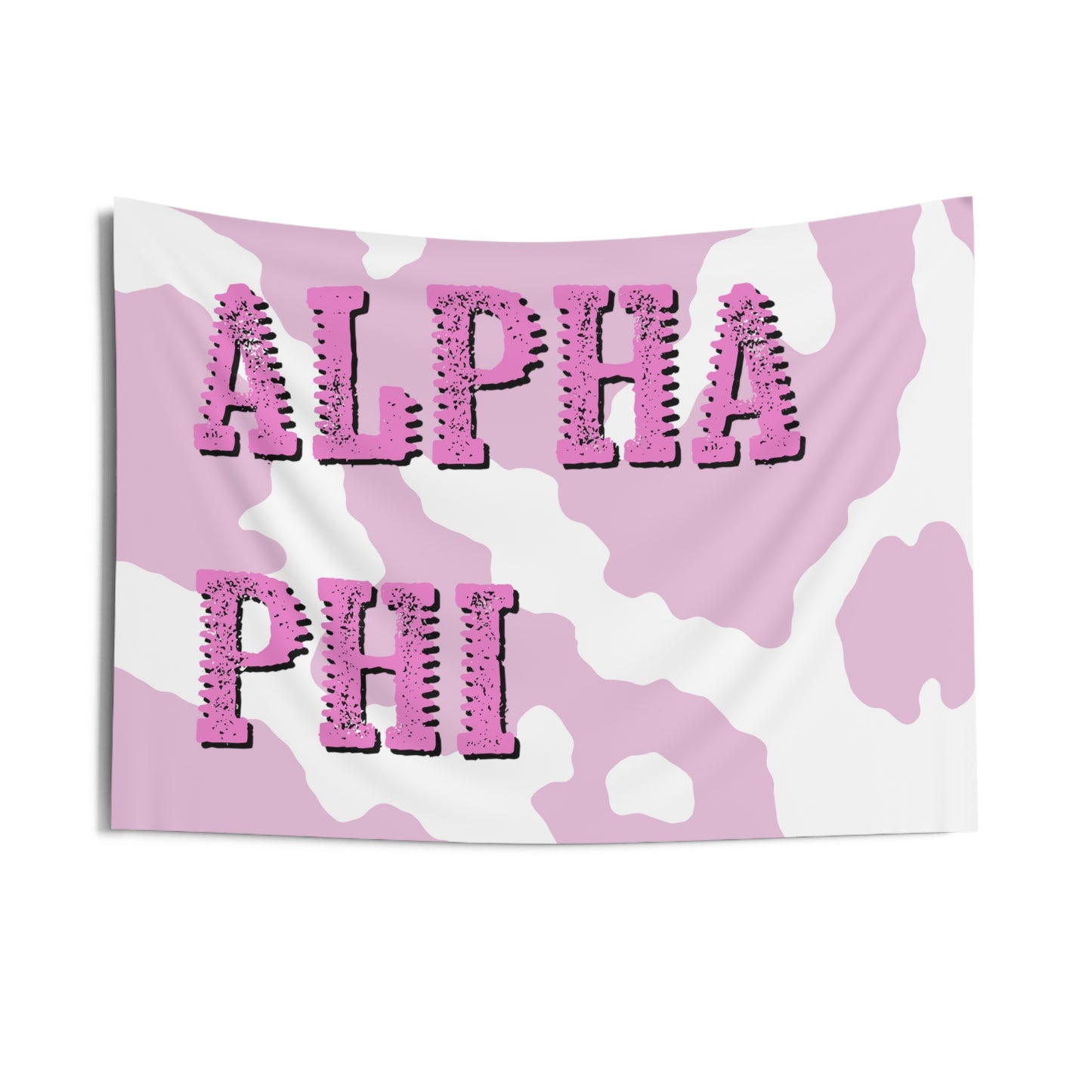 Alpha Phi Pink Western Cowgirl Wall Flag Sorority Home Decoration for Dorms & Apartments