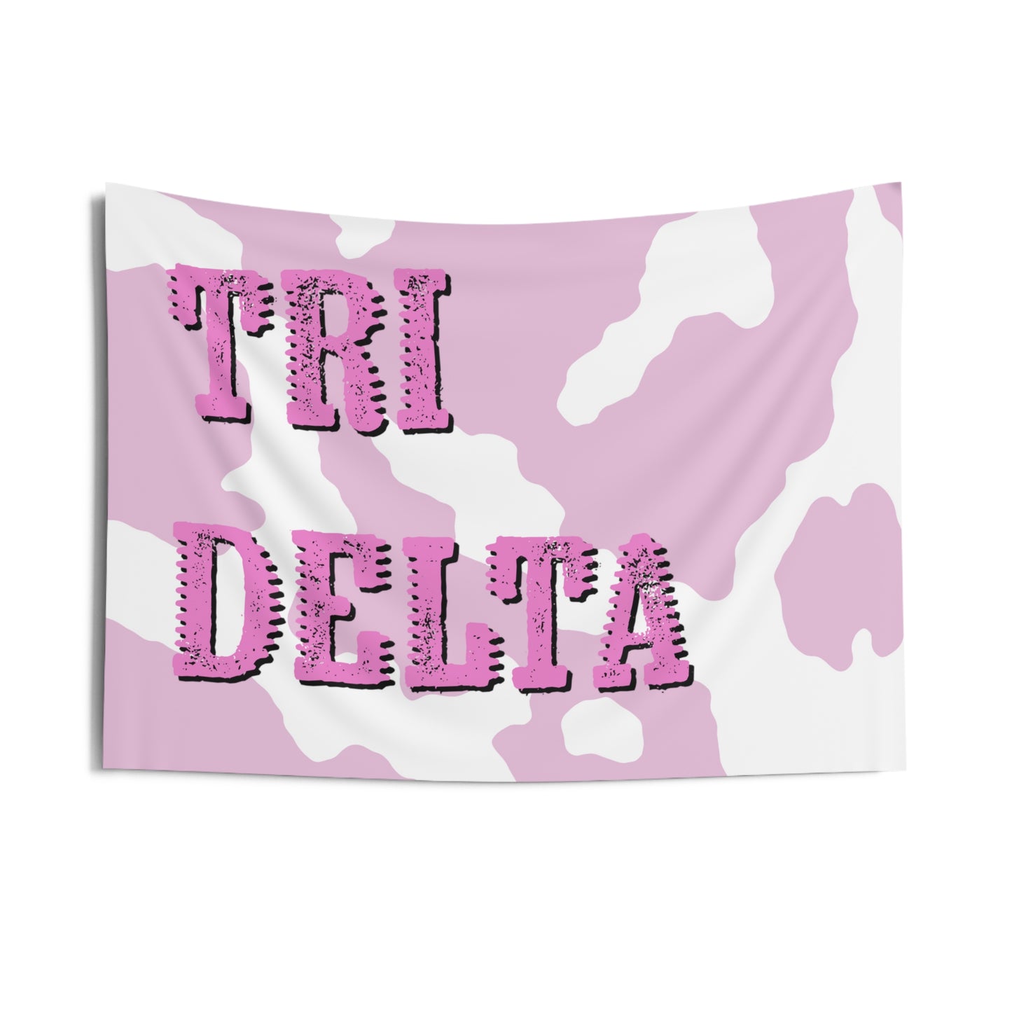 Tri Delta Pink Western Cowgirl Wall Flag Sorority Home Decoration for Dorms & Apartments