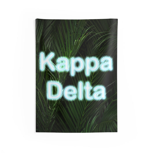 Kappa Delta Blue Neon Sign Wall Flag Sorority Home Decoration for Dorms & Apartments