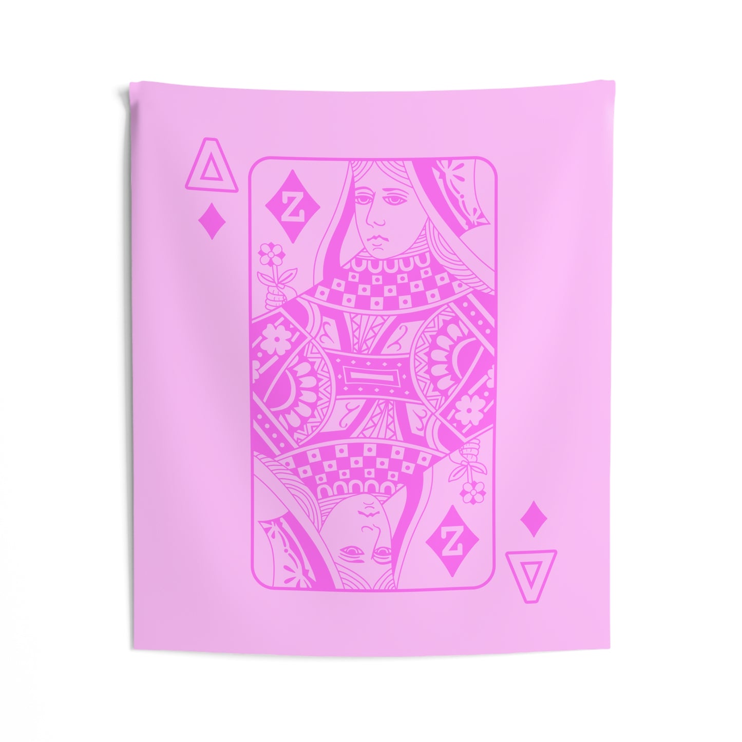 Delta Zeta Queen of Diamonds Wall Flag for Sorority Girls Dorms & Apartments