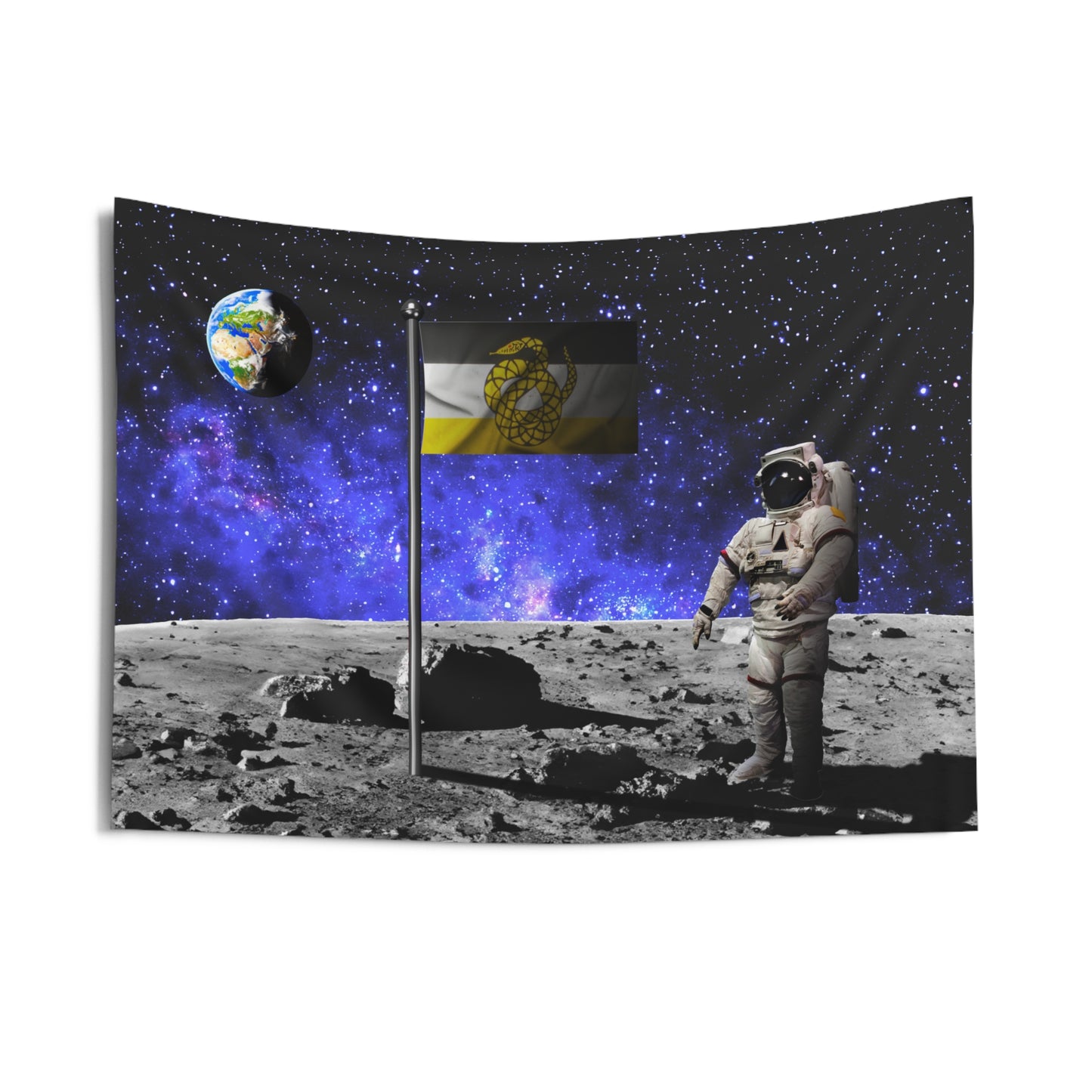 Sigma Nu Moon Landing Wall Flag Fraternity Home Decoration for Dorms & Apartments