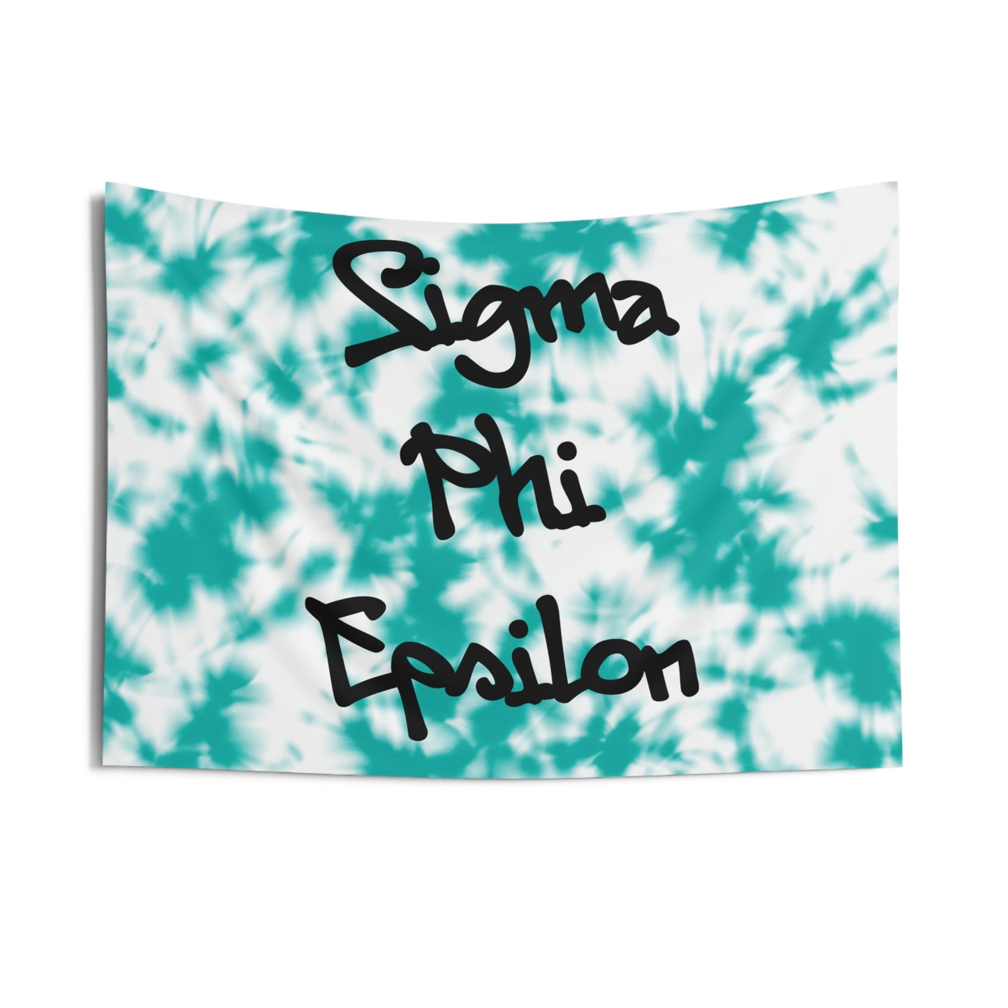 Sigma Phi Epsilon Blue Tie Dye Wall Flag Fraternity Home Decoration for Dorms & Apartments