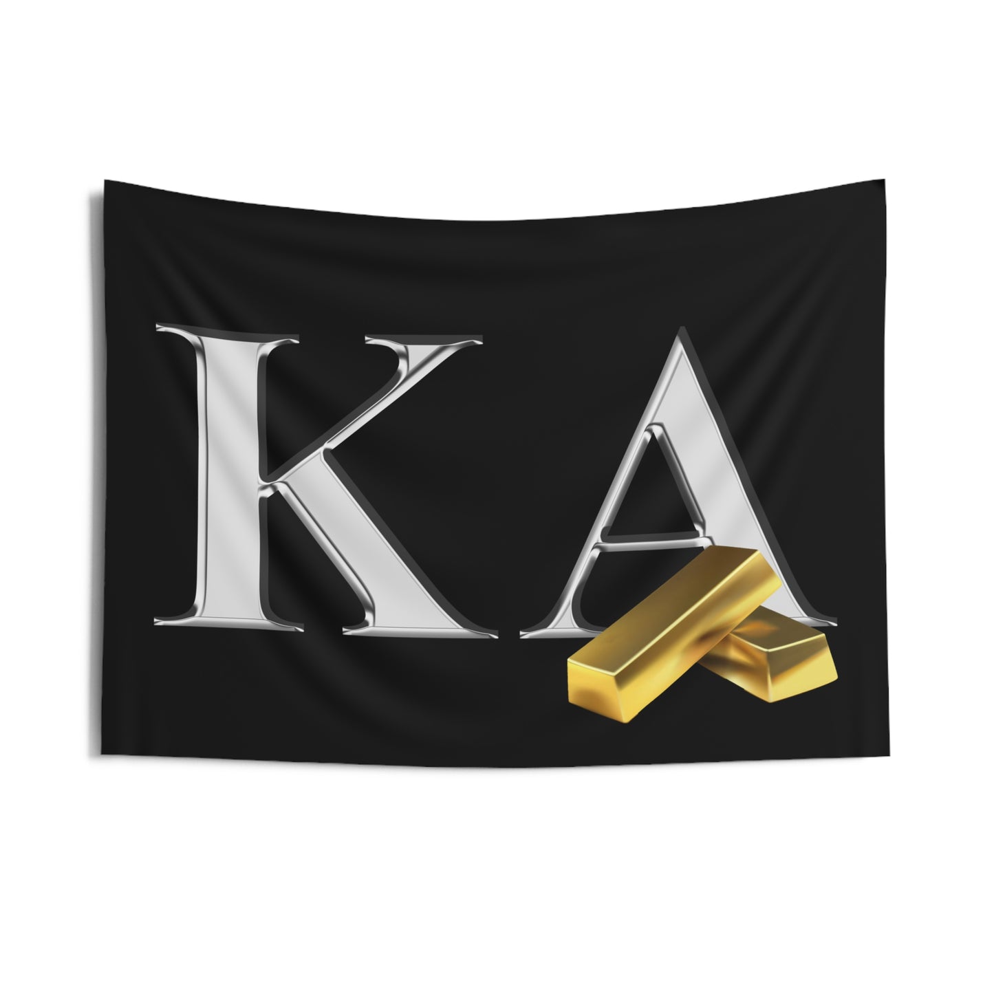 Kappa Alpha Wall Flag with Gold Bars Fraternity Home Decoration for Dorms & Apartments