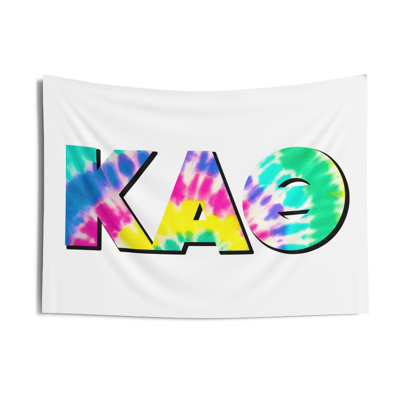 Kappa Alpha Theta Tie Dye Wall Flag Sorority Home Decoration for Dorms & Apartments