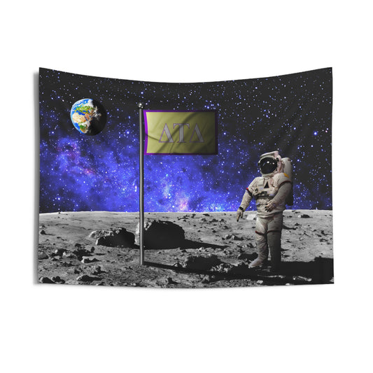 Delta Tau Delta Moon Landing Wall Flag Fraternity Home Decoration for Dorms & Apartments