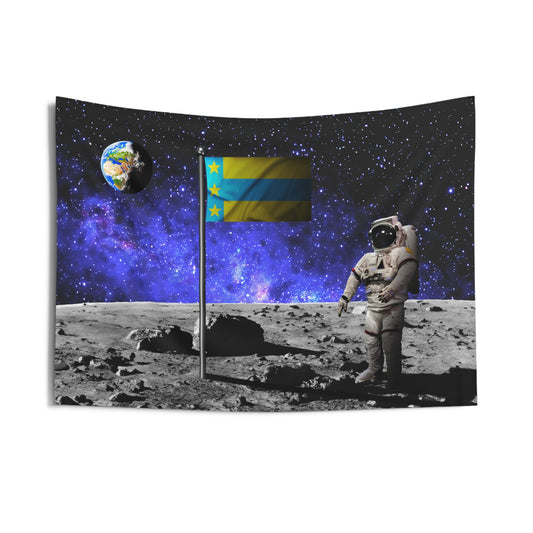Alpha Tau Omega Moon Landing Wall Flag Fraternity Home Decoration for Dorms & Apartments