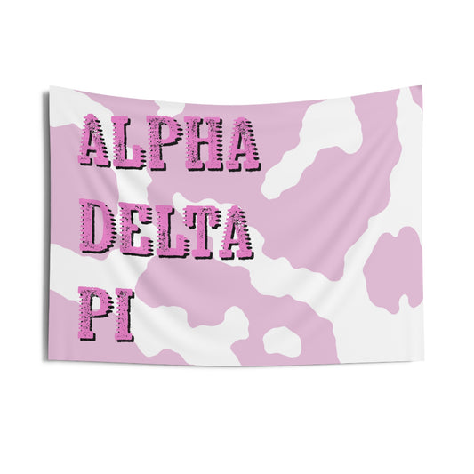 Alpha Delta Pi Pink Western CowgirlWall Flag Sorority Home Decoration for Dorms & Apartments