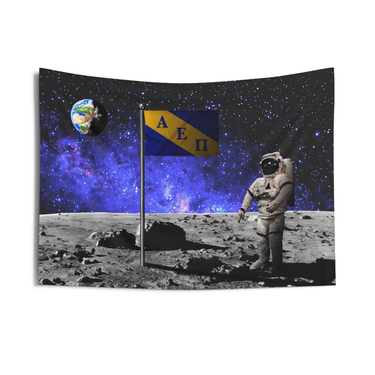 Alpha Epsilon Pi Moon Landing Wall Flag Fraternity Home Decoration for Dorms & Apartments