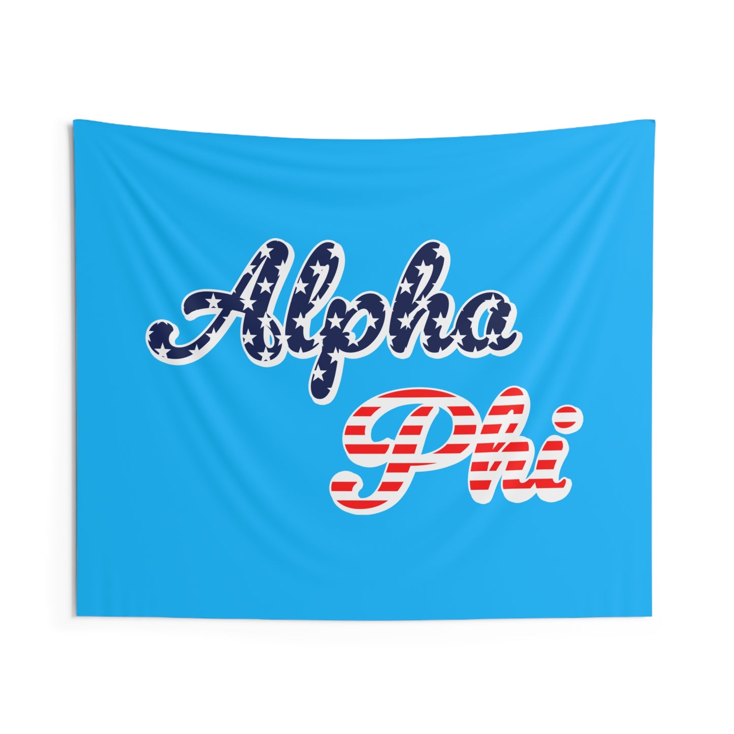 Alpha Phi American Flag Pattern Sorority Wall Flag for Dorms & Apartments