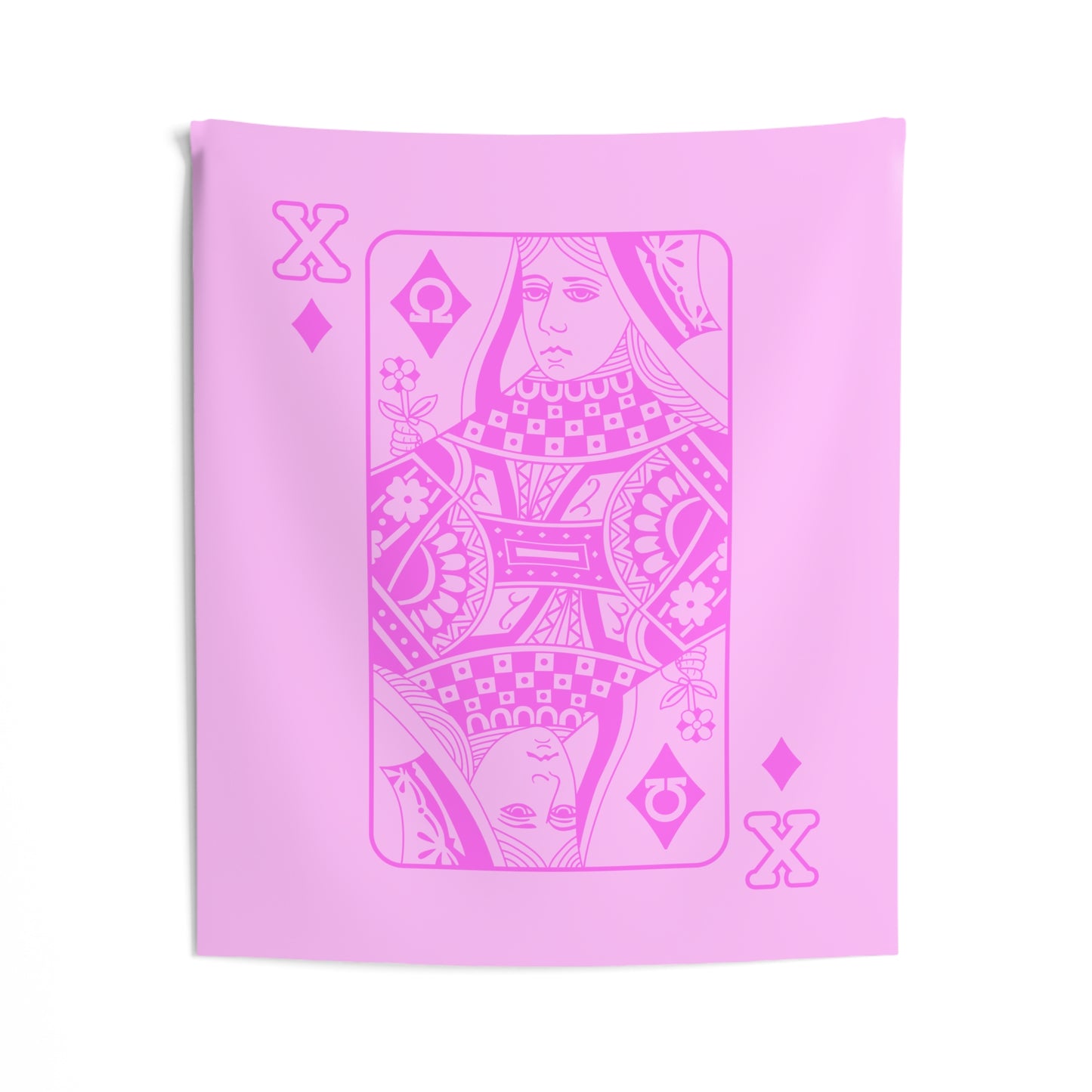 Chi Omega Queen of Diamonds Wall Flag for Sorority Girls Dorms & Apartments