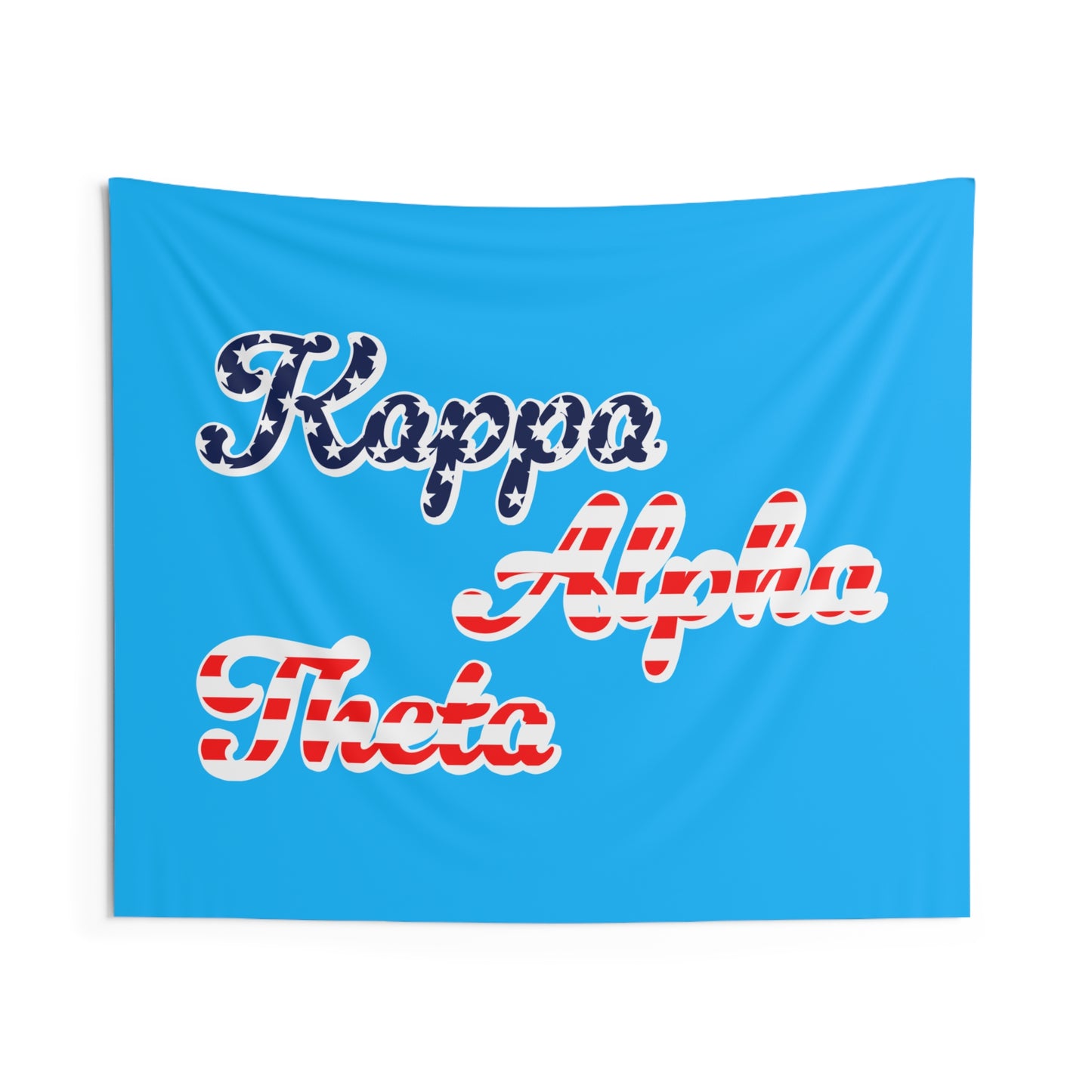 Kappa Alpha Theta American Flag Pattern Sorority Wall Flag for Dorms & Apartments