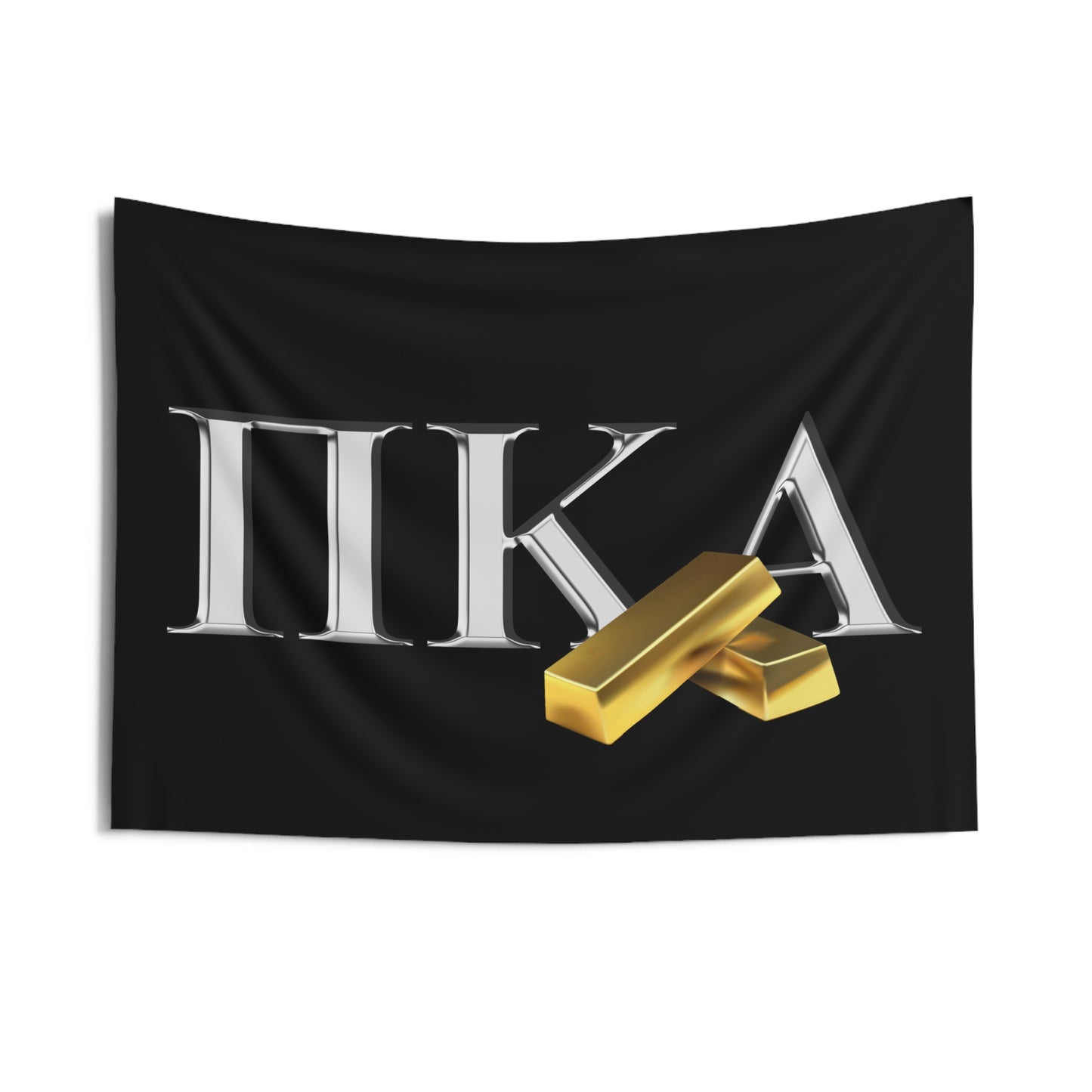 Pi Kappa Alpha Wall Flag with Gold Bars Fraternity Home Decoration for Dorms & Apartments