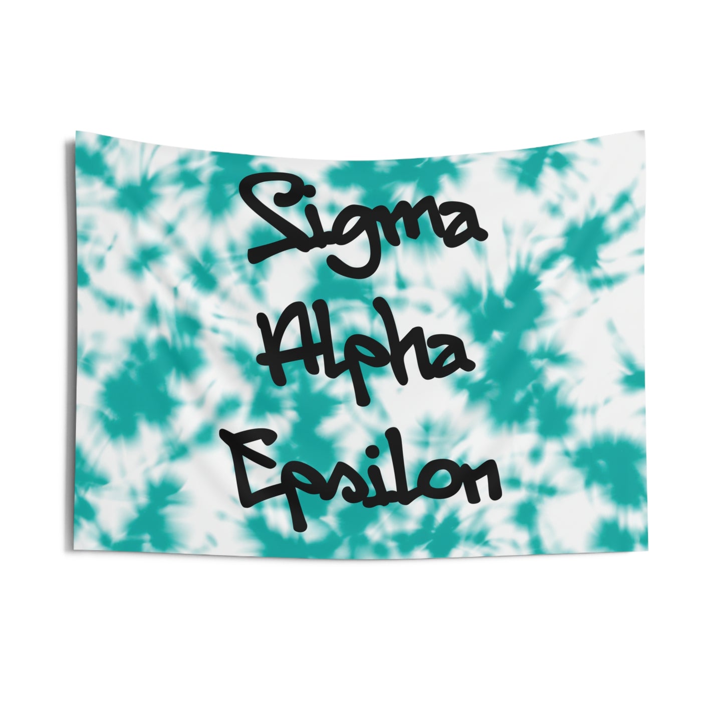 Sigma Alpha Epsilon Blue Tie Dye Wall Tapestry Fraternity Home Decoration for Dorms & Apartments