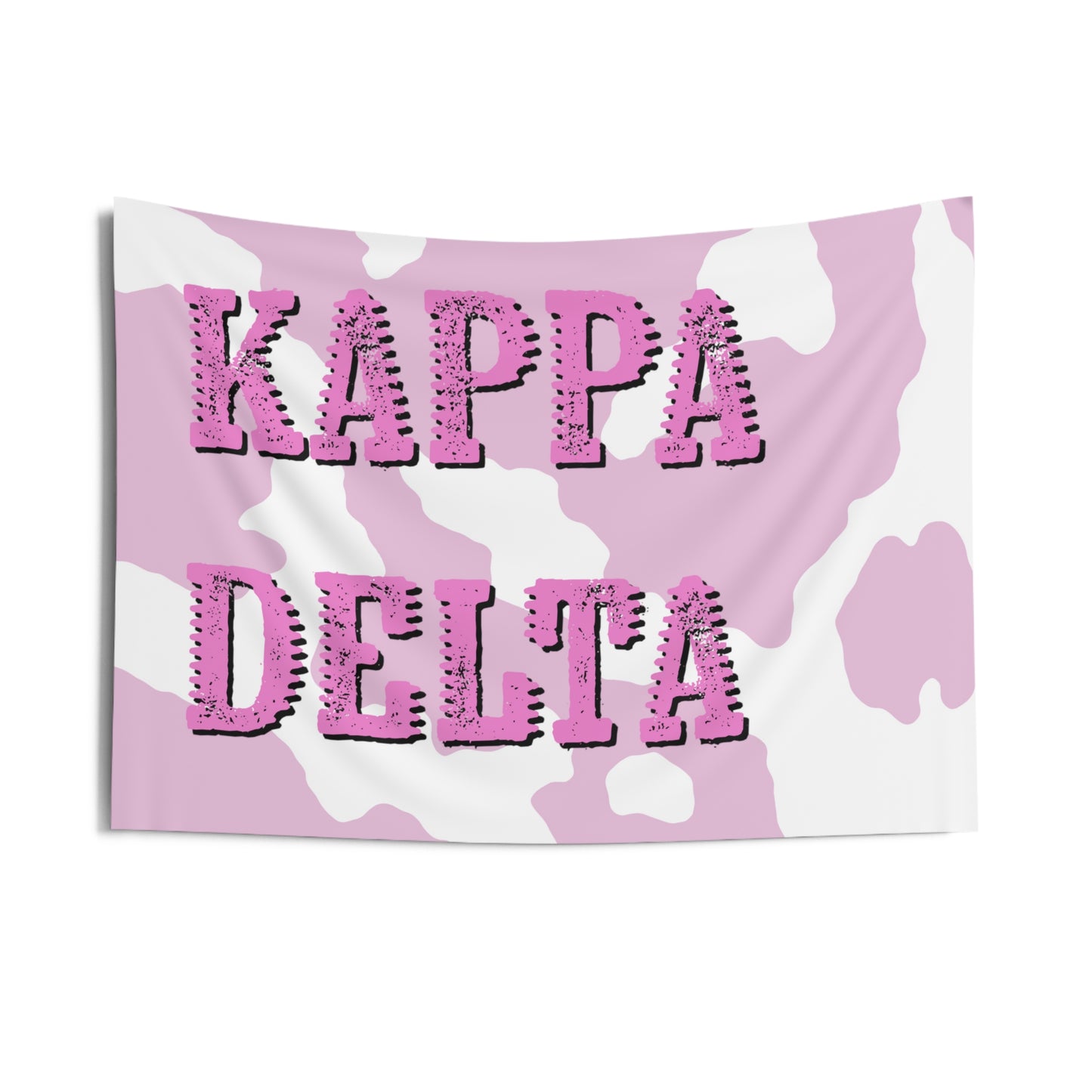 Kappa Delta Pink Western Cowgirl Wall Flag Sorority Home Decoration for Dorms & Apartments