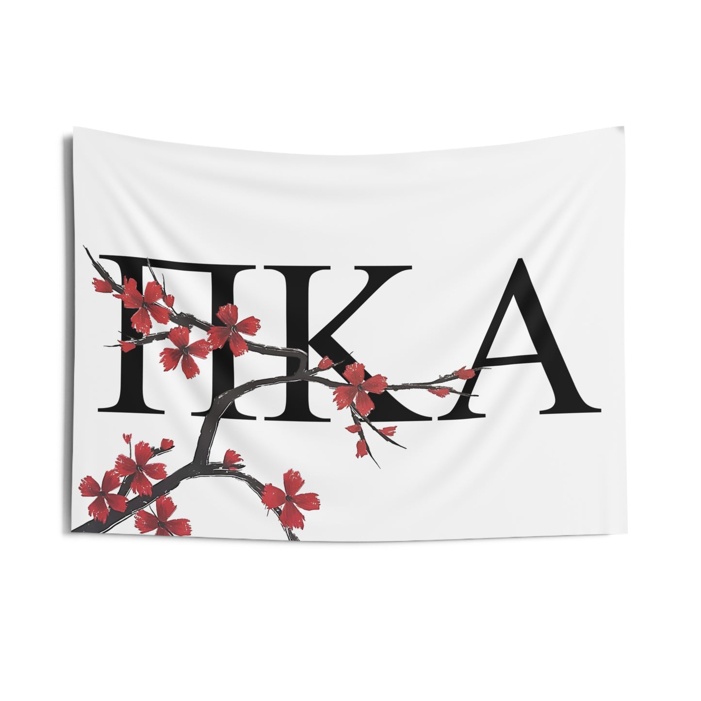 Pi Kappa Alpha Wall Flag with Tree Blossoms Fraternity Home Decoration for Dorms & Apartments