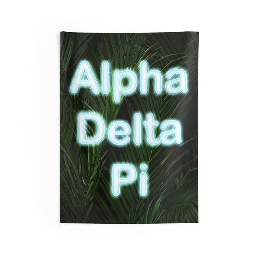 Alpha Delta Pi Blue Neon Sign Wall Flag Sorority Home Decoration for Dorms & Apartments