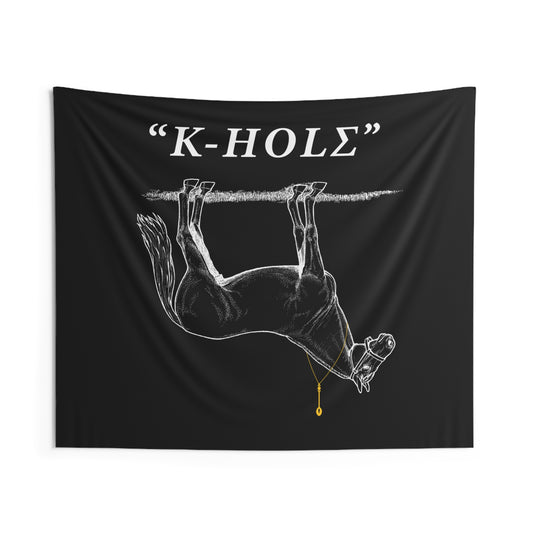 "K-HOLE" v.2 EDM Wall Flag Home Decoration for Dorms & Apartments