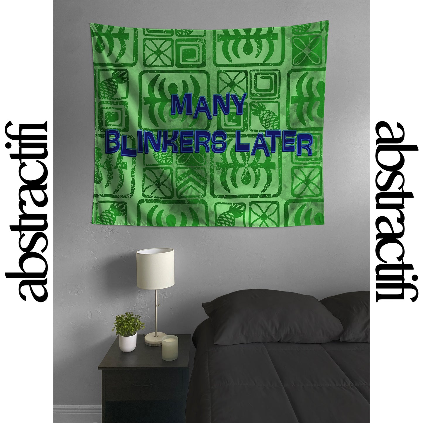 Many Blinkers Later Meme Banner Flag Home Decoration for College Dorms & Apartments